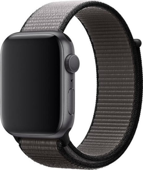 4wrist Nadomestni športni pašček za Apple Watch - Črna/Siva