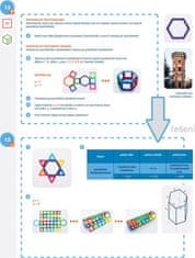 Magformers Geometrija 3: 2D in 3D - škatla 123 kosov