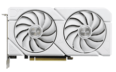 ASUS GeForce RTX 4060 EVO White OC grafična kartica, 8 GB, GDDR6, PCI-E 4.0 (DUAL-RTX4060-O8G-EVO-WHITE)