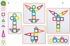 Magformers Geometrija 1: Slike in zgradbe - škatla s 45 kosi