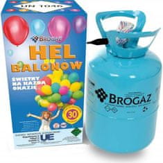 Helij za balone 30 - 7l + 30 kosov balonov - Brogaz