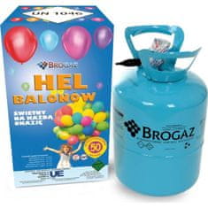 Helij za balone 50 - 13,6l + 50 kosov balonov - Brogaz