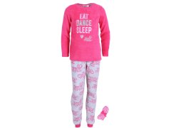 sarcia.eu Roza pižama EAT DANCE SLEEP 7-8 lat 128 cm