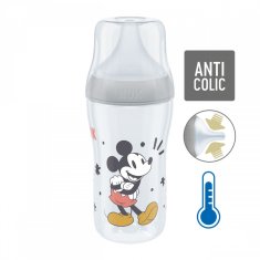 NUK Perfect Match Baby Bottle MICKEY Temperature Control 260 ml siva