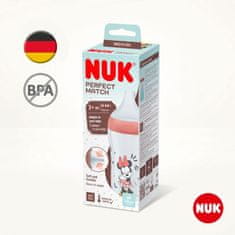 NUK Perfect Match Baby Bottle MICKEY Temperature Control 260 ml siva