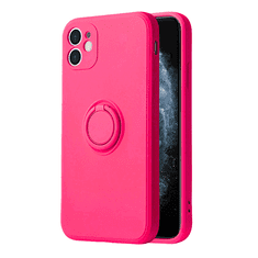 Onasi Silikonski ovitek Liquid Ring za Samsung Galaxy S22 Plus 5G - pink