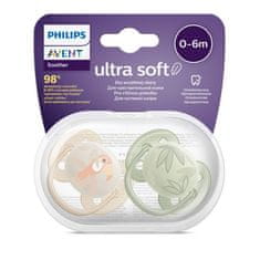 Avent Ultrasoft Premium Animal dude 0-6 m 2 kosa deček - 0-6 m