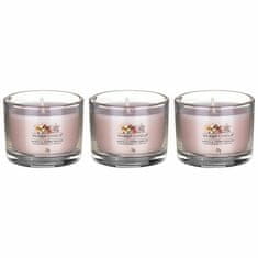 Yankee Candle Komplet votivnih sveč v kozarcu Vanilla Creme Brulee 3 x 37 g