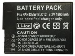 TRX Baterija Panasonic/ 1800 mAh/ za Leica V-LUX 4/ Lumix DMC-FZ1000, DMC-FZ200, DMC-FZ200GK, DMC-FZ200K/ neoriginalna