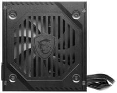 MSI napajalnik MAG A550BNL/ 550W/ ATX/ akt. PFC/ 5 let skupne garancije/ 120mm ventilator/ 80PLUS Bronze