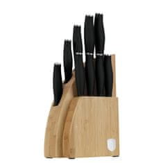 Komplet nožev s stojalom BAMBOO 10 kosov Matte Black Collection BH-2979