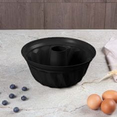 Model za bundt torto s titanovo površino 25 cm Matte Black Collection BH-8629