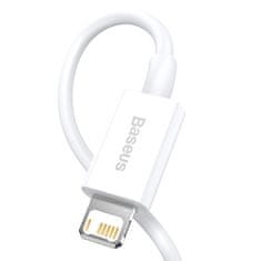 BASEUS podatkovni kabel USB/žarnica serije Superior 1 m (2,4 A) bela