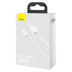 BASEUS podatkovni kabel USB/žarnica serije Superior 1 m (2,4 A) bela