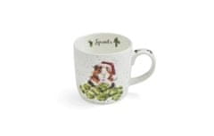 Božični porcelanast vrč Wrendale Designs "Sprouts" - Morski prašiček 310 ml