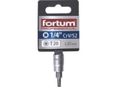 Fortum Vtična glava 1/4" TORX konica, T 20, L 37mm