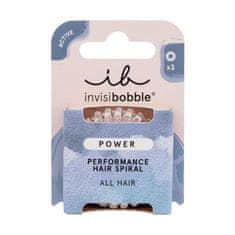 Invisibobble Power Performance Hair Spiral Odtenek crystal clear Set elastika za lase 3 kos