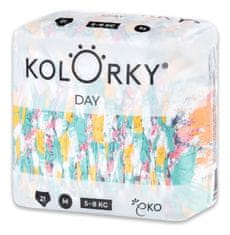 KOLORKY DAY Eko plenice za enkratno uporabo, krtačka M (5-8 kg) 21 kosov