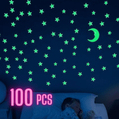 JOJOY® Magnetna namizna igra, Namizna igra, Družabna igra MAGTACTIC + 100 zvezd, ki svetijo v temi NIGHTSKY | MAGNIGHT