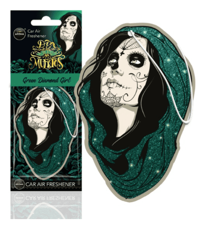 AMIO Osvežilec za avto DIA DE LOS MUERTOS Green Diamond Girl