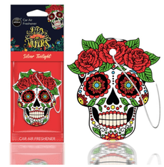 AMIO Osvežilec za avto AROMA DIA DE LOS MUERTOS Silver Tattoo