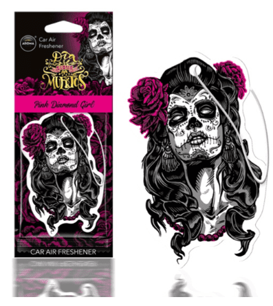 AMIO Osvežilec za avto AROMA DIA DE LOS MUERTOS Pink Diamond Girl