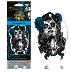 AMIO Osvežilec za avto DIA DE LOS MUERTOS Blue Diamond Girl