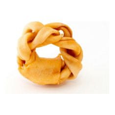 GLORIA Prigrizek za pse Gloria Snackys Rawhide Med 12 cm Donut Zvit