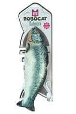 Igrača mačka Robocat Fish salmon madnip, USB 30cm