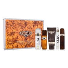 Cuba Gold Set toaletna voda 100 ml + vodica po bitju 100 ml + gel za prhanje 200 ml + deodorant 200 ml + toaletna voda 35 ml za moške