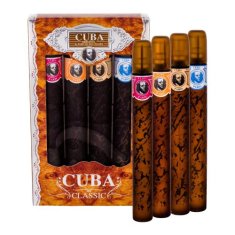 Cuba Classic Set toaletna voda Blue 35 ml + toaletna voda Yellow 35 ml + toaletna voda Red 35 ml + toaletna voda Orange 35 ml za moške