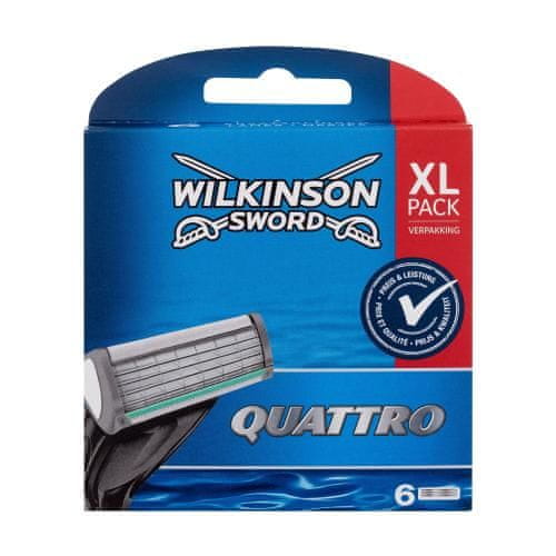 Wilkinson Sword Quattro Set rezervno rezilo 6 kosov za moške