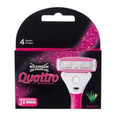 Wilkinson Sword Quattro For Women Set nadomestne britvice 3 kos za ženske