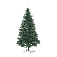 KONDELA Božično drevo z osvetlitvijo Christmas Type 5 LED450 220 cm - zeleno