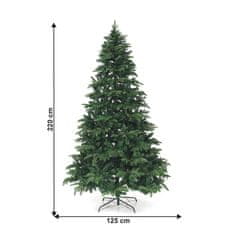 KONDELA Božično drevo Christmas Type 3 220 cm - zeleno