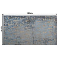 KONDELA Preproga Moronis Type 3 100x140 cm - temno siva