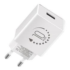 PAKET: ME Potovalni polnilec USB-A 10W Bela