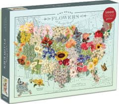 Galison Puzzle Flowers ZDA 1000 kosov