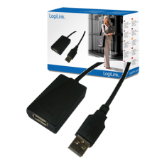 LogiLink Logilink | Podaljševalni kabel USB | Ženski | 4 nožice USB tipa A | Moški | Črn | 4 nožice USB tipa A | 5 m