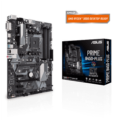 ASUS Asus | PRIME B450-PLUS | Družina procesorjev AMD | Procesorska vtičnica AM4 | 4 pomnilniške reže | Število priključkov SATA 6 x SATA 6 Gb/s | AMD čipovje B | ATX