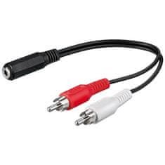 Goobay Goobay avdio adapter | Ženski | RCA x 2 | 3,5 mm stereo mini-jack | 0,2 m