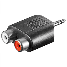 Goobay Goobay | Avdio adapter | RCA x 2 | Ženska | Moški | Mini slušalke stereo 3,5 mm