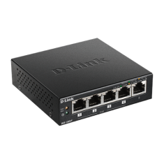 D-Link D-Link | Stikalo | DGS-1005P | Neupravljano | Namizni računalnik | Število vrat 1 Gbps (RJ-45) 5 | Število vrat PoE 4 | Vrsta napajanja Zunanje