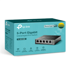 TP-Link TP-LINK | Stikalo | TL-SG105E | Spletno upravljanje | Stenska namestitev | Število vrat 1 Gb/s (RJ-45) 5 | Vrsta napajanja Zunanje | 36 mesecev