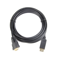 Gembird Cablexpert | CC-DPM-DVIM | Kabel DVI | Moški | 24+1 pin digitalni DVI | Moški | 20 pin DisplayPort | 1 m | Črna