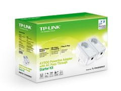 TP-Link TP-LINK | Začetni komplet Powerline 600 | TL-PA4010P KIT | 10/100 Mbit/s | Vrata Ethernet LAN (RJ-45) 1 | Hitrost prenosa podatkov (max.) 600 Mbit/s | Dodatna vtičnica