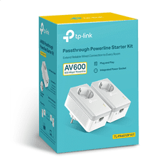 TP-Link TP-LINK | Začetni komplet Powerline 600 | TL-PA4010P KIT | 10/100 Mbit/s | Vrata Ethernet LAN (RJ-45) 1 | Hitrost prenosa podatkov (max.) 600 Mbit/s | Dodatna vtičnica