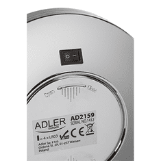 Adler Adler | Ogledalo | AD 2159 | 15 cm | Ogledalo LED | Chrome