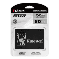 Kingston Kingston | KC600 | 512 GB | oblika SSD 2,5" | vmesnik SSD SATA | hitrost branja 550 MB/s | hitrost zapisovanja 520 MB/s