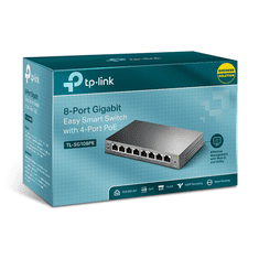 TP-Link TP-LINK | Smart Switch | TL-SG108PE | Web Managed | Desktop | 1 Gbps vrata (RJ-45) v številu 4 | PoE vrata v številu 4 | PoE+ vrata v številu 4 | Vrsta napajanja External | 36 mesecev